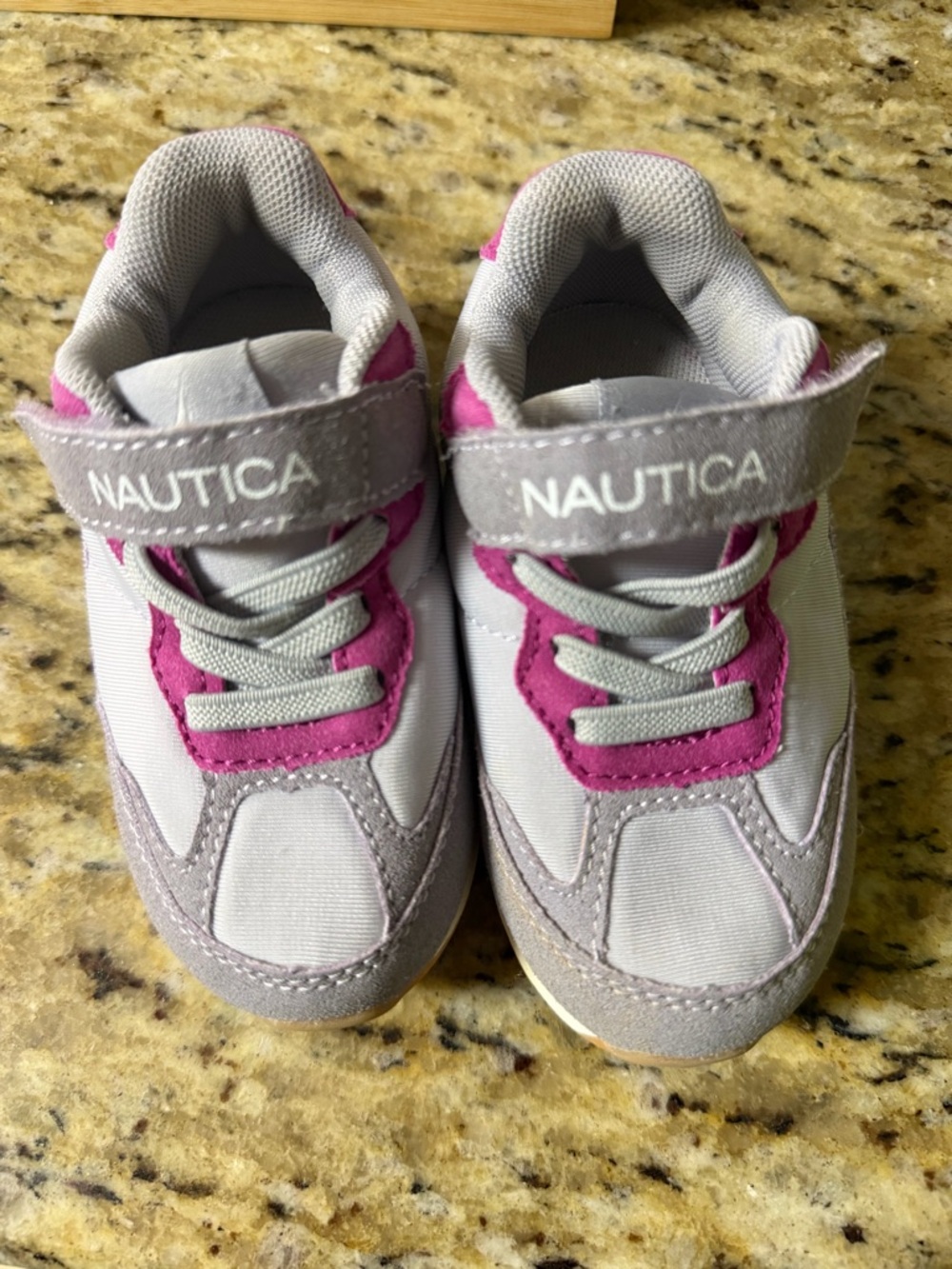 Nautica Kids lavender and Pink Hook-and-Loop Sneakers